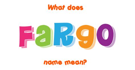 fargo meaning slang